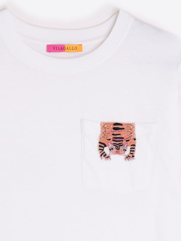 Tiger Embroidery T-Shirt