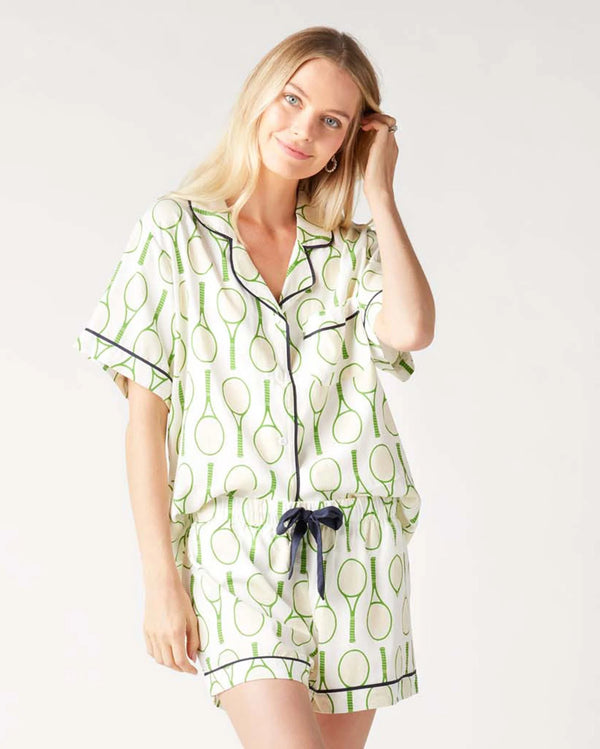 Tennis Time Pajama Shorts Set