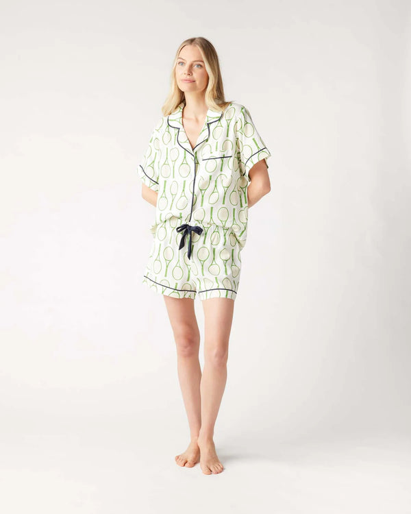 Tennis Time Pajama Shorts Set