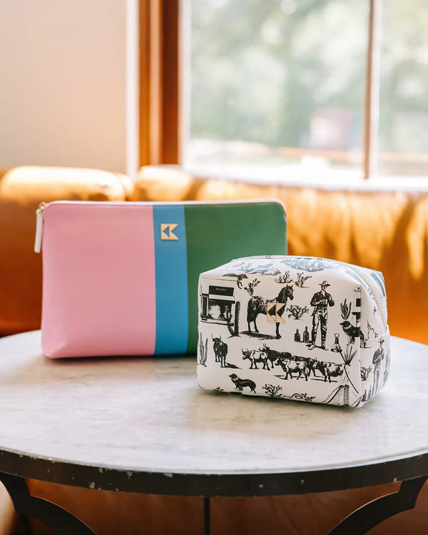 The Classic Accessory Bag in Marfa Toile