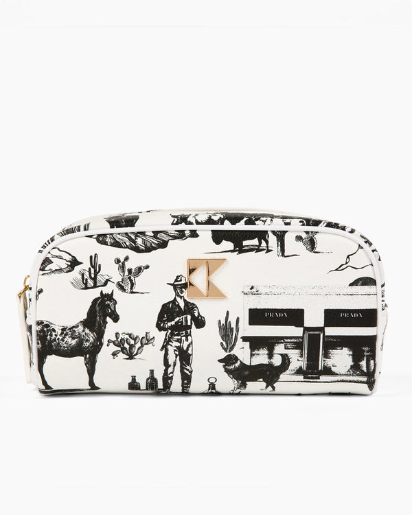 The Petite Accessory Bag in Marfa Toile