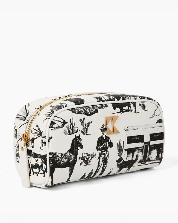 The Petite Accessory Bag in Marfa Toile