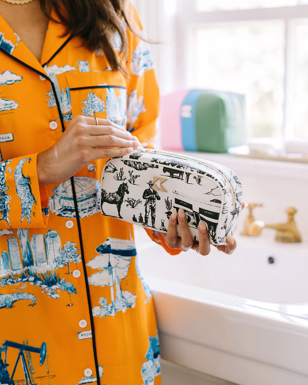 The Petite Accessory Bag in Marfa Toile