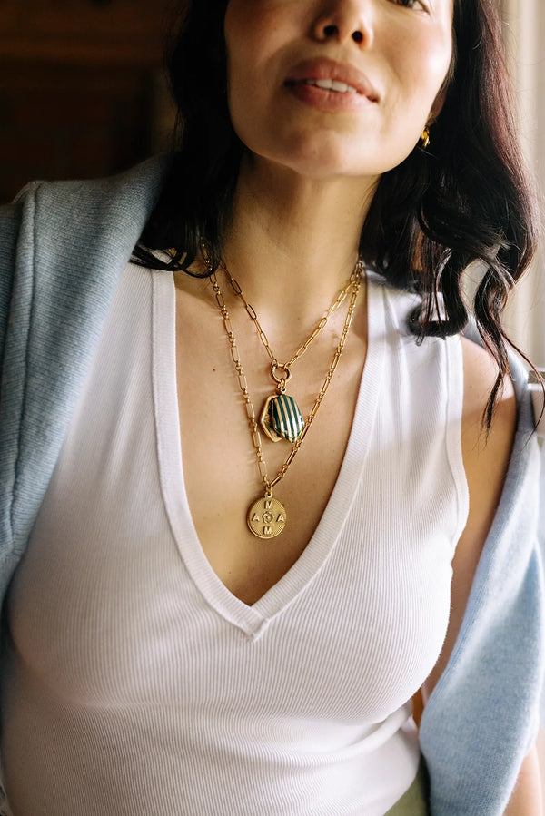 Timeless Stripe Locket