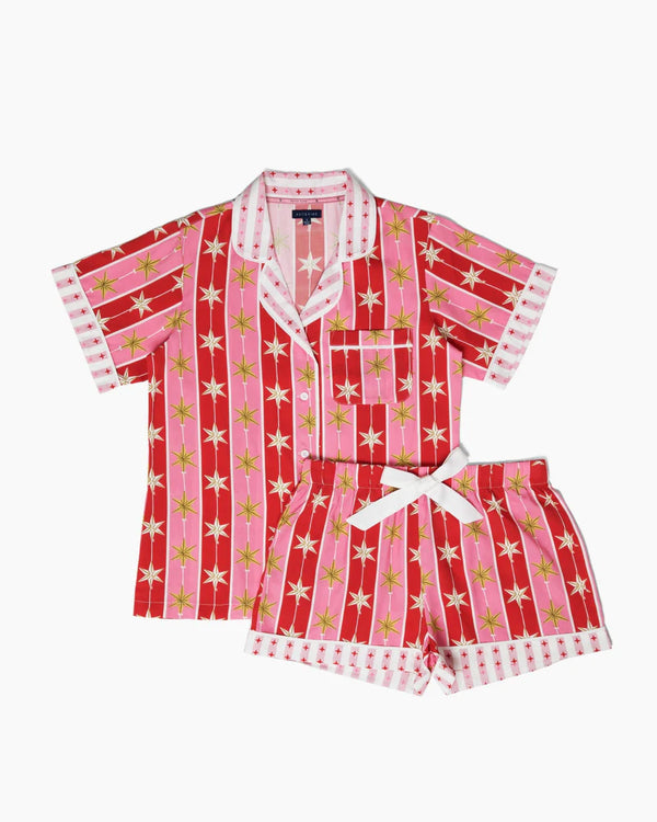 Tree Topper Pajama Shorts Set