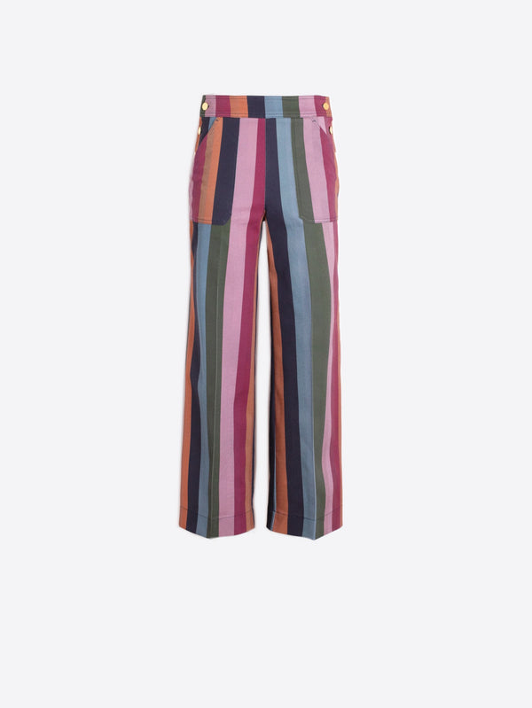 Muriel Striped Gabardine Trouser