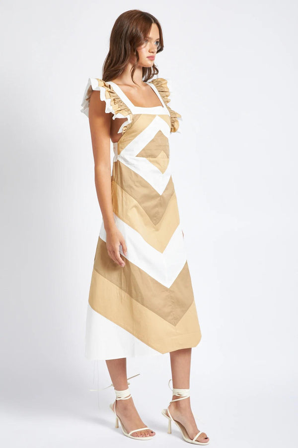 Colorblocked Midi Dress