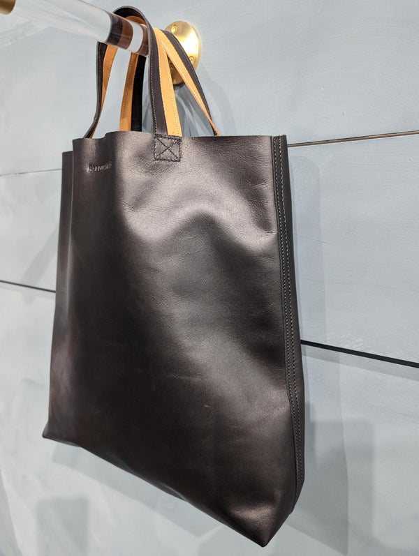 Alexandra Tall Leather Tote