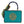 Load image into Gallery viewer, Chinoiserie Teal Leopard Bag
