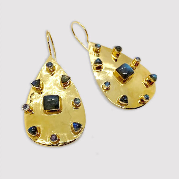 Bendall Earrings Large w/Gemstone
