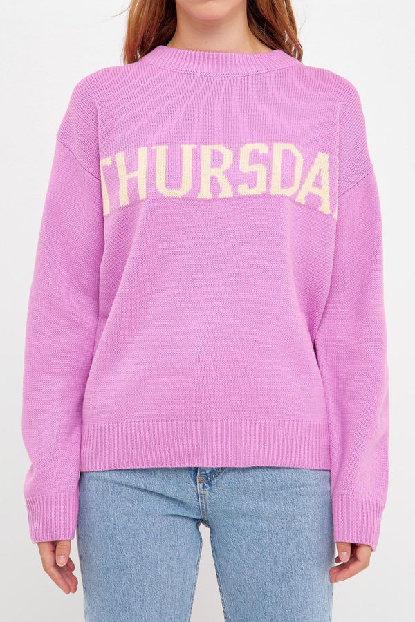 Weekday Motif Sweater
