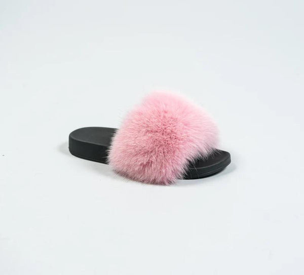 Genuine Fox Fur Slippers